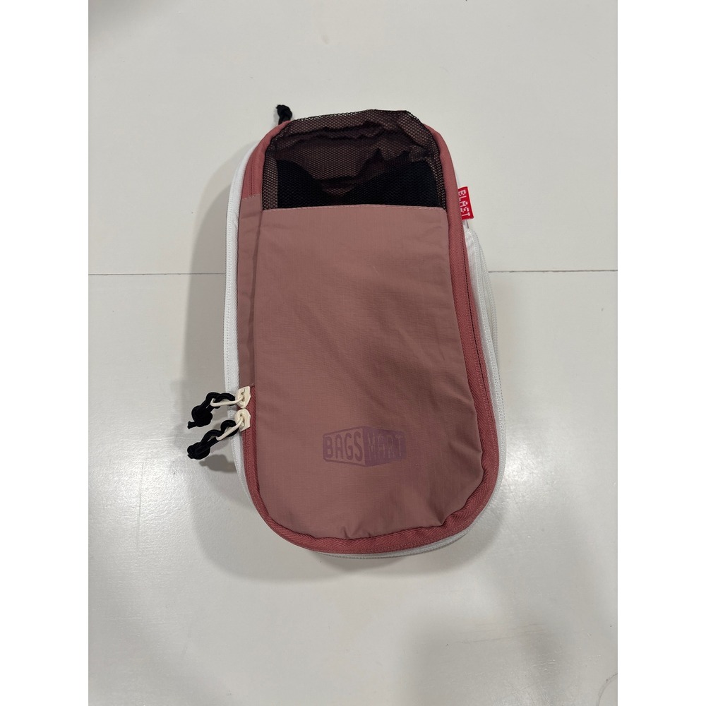 Bagsmart Compression Packing Cube Travel Organizer Mauve Ripstop Mesh Small